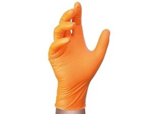 Spendi-Bene-ti-conviene-Guanti-Monouso-Strong-Grip-Nitrile-Arancione-Shop-ecommerce-alta-resistenza-Officine