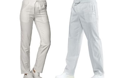 Spendi-Bene-ti-conviene-meglio-meno-Abbigliamento-Divise-Lavoro-Unisex-Isacco-Pantalone-Bianco-Medicale-Sanitario-Beauty-Ristorazione-Pizzeria-HoReCa-Shop-Ecommerce-Offerte-Sconti-Promo